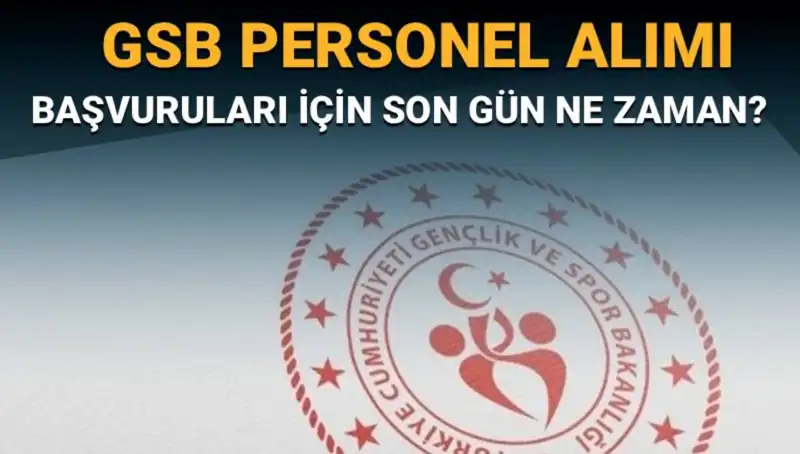 Gençlik ve Spor Bakanlığı 2023 Personel Alımı Başvuruları Başladı!
