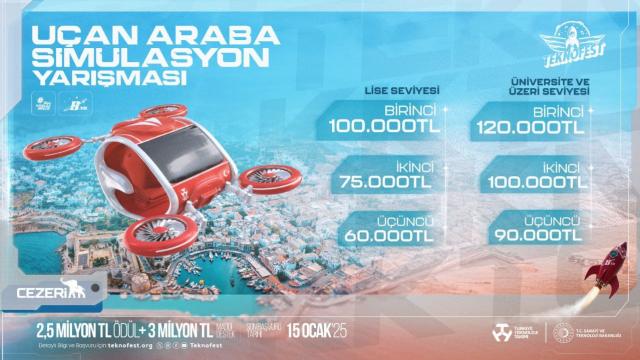 TEKNOFEST KKTC Uçan Araba Simülasyon Yarışması İçin Başvuru Zamanı