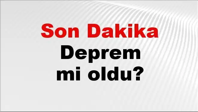 Kütahya'da Son Dakika Deprem: İşte Tüm Ayrıntılar