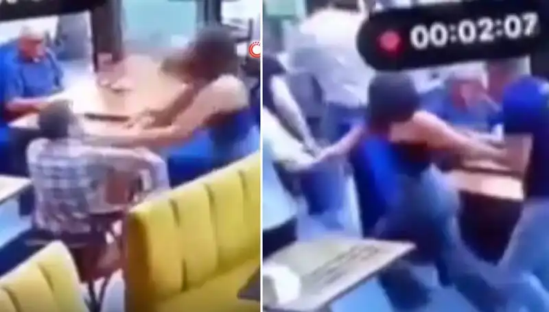Garsona Tokat Attı, Sonrası Olaylı Anlar Yaşandı!