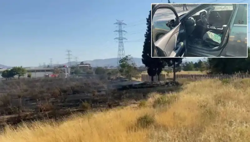 İzmir'deki Otluk Alan Yangını AVM Otoparkını Tehdit Etti!